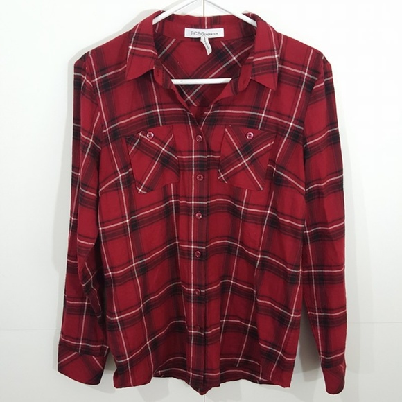 BCBGeneration Tartan Plaid Shirt - Picture 2 of 7